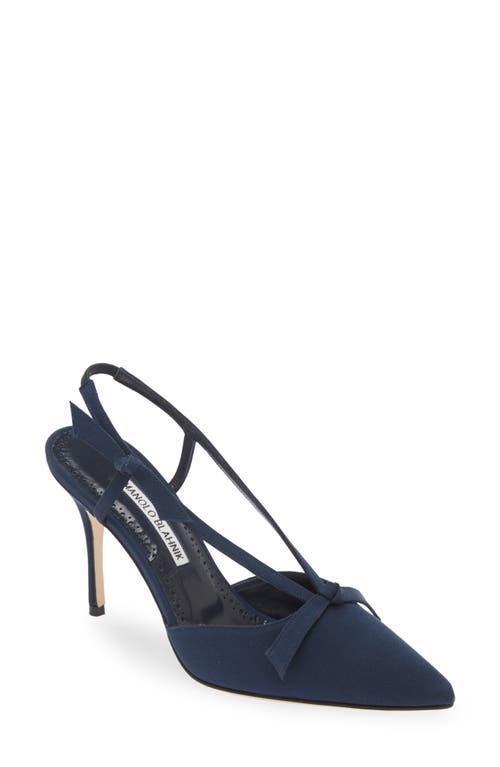 Cortintia Satin Bow Slingback Pumps Product Image