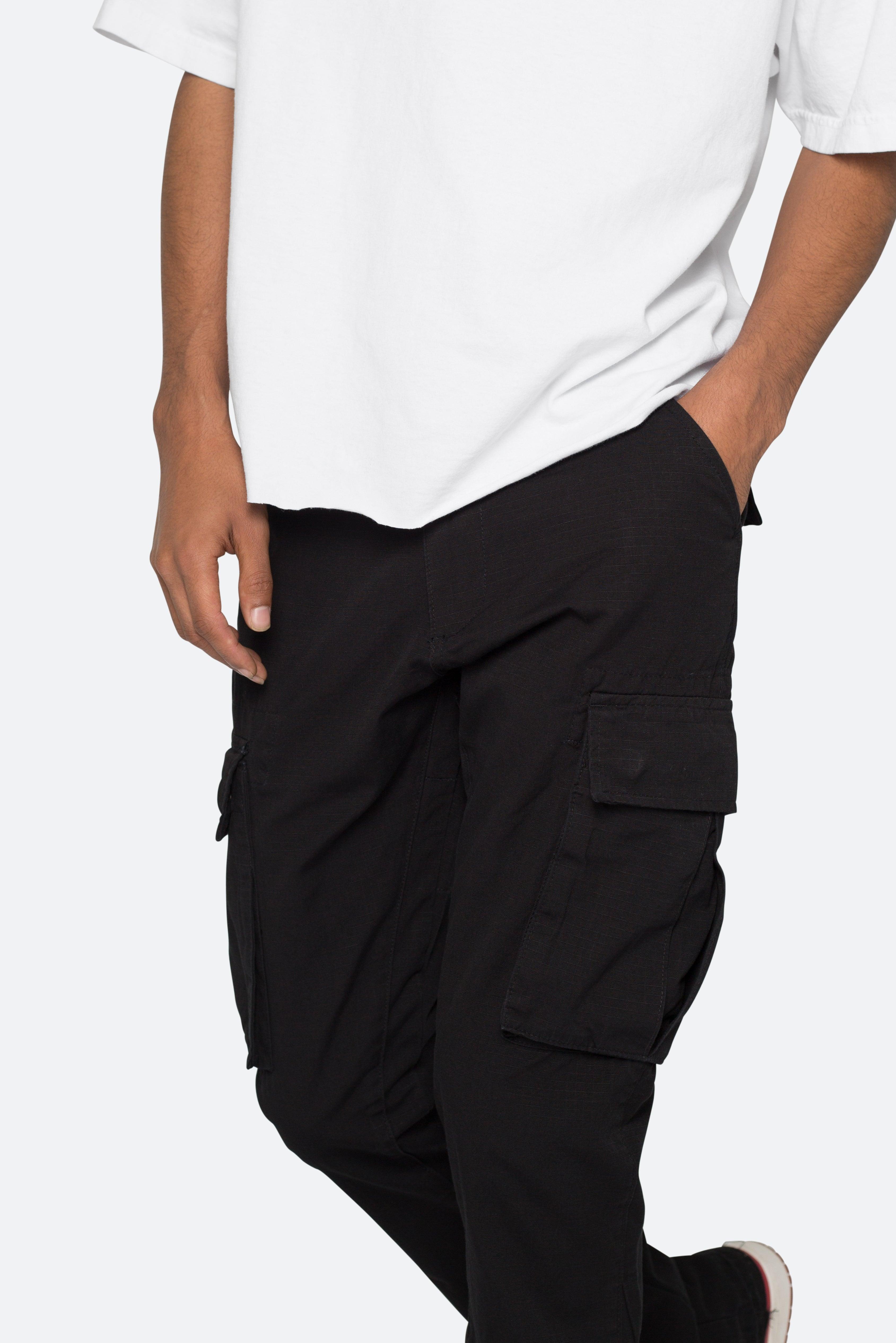 Bootcut Cargo Pants - Black Product Image