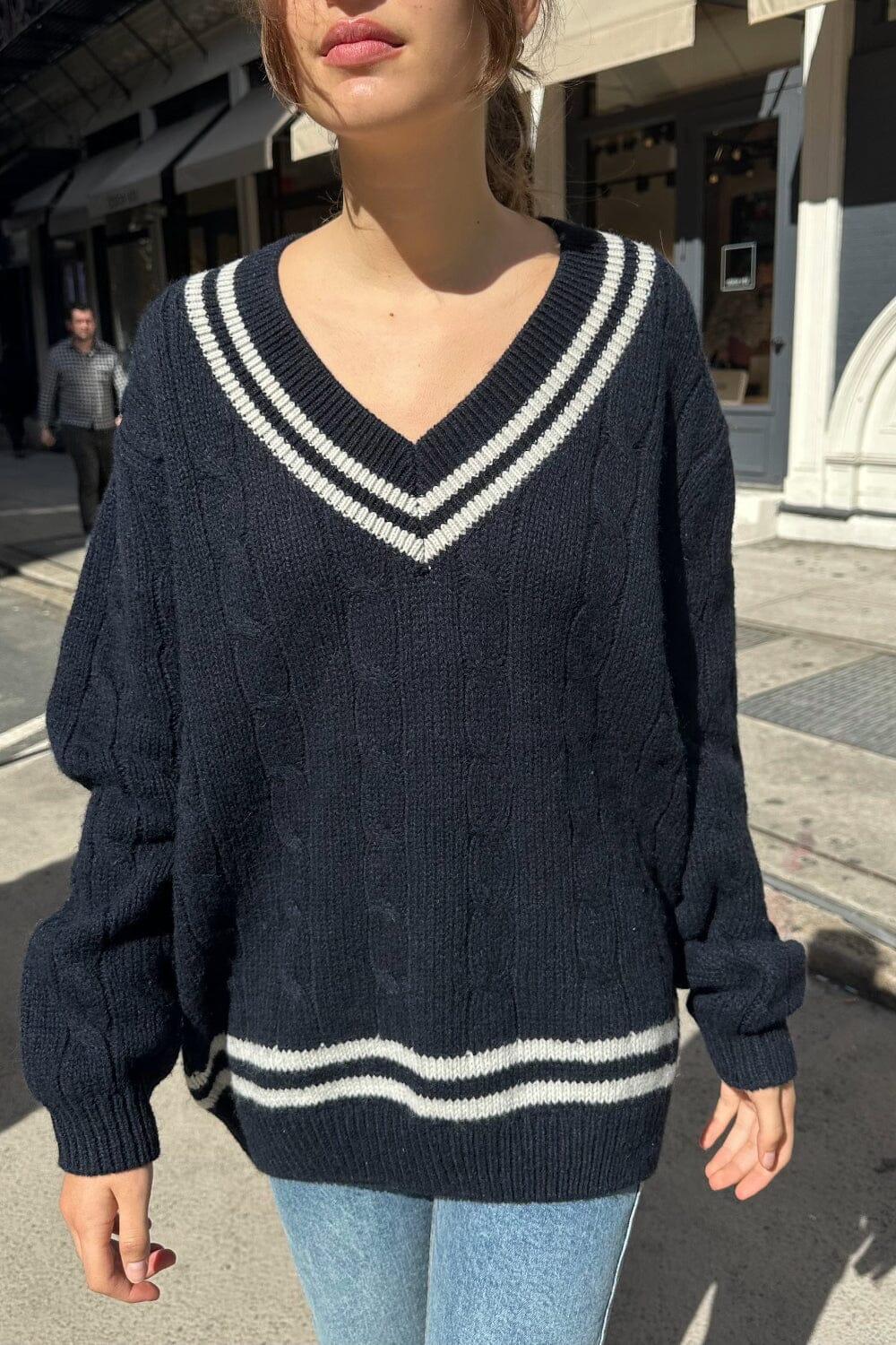 Nikki Heavy Wool Stripe Sweater Product Image