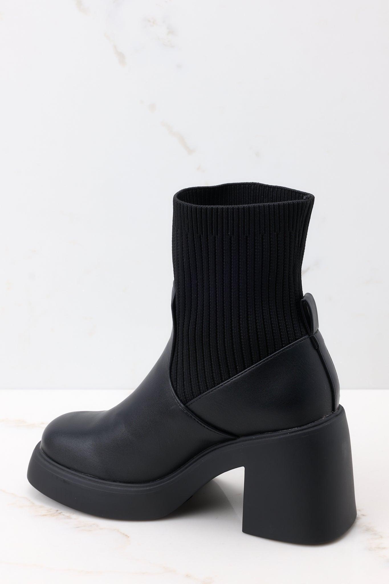 March On Black Ankle Boots Product Image