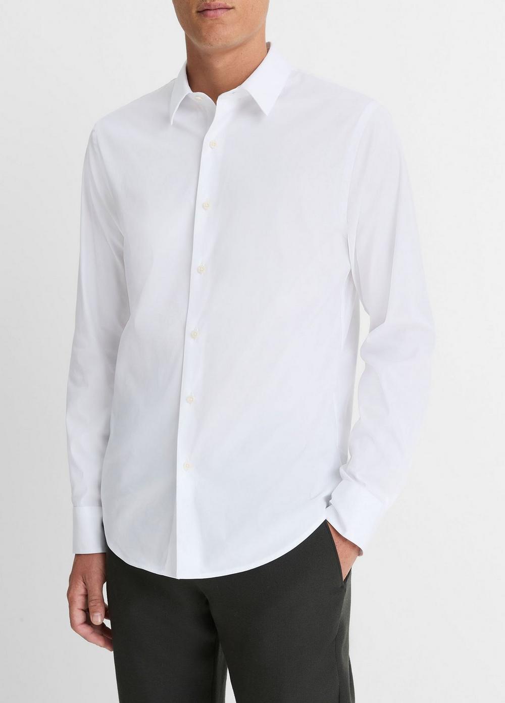 Stretch-Cotton Poplin Shirt Product Image