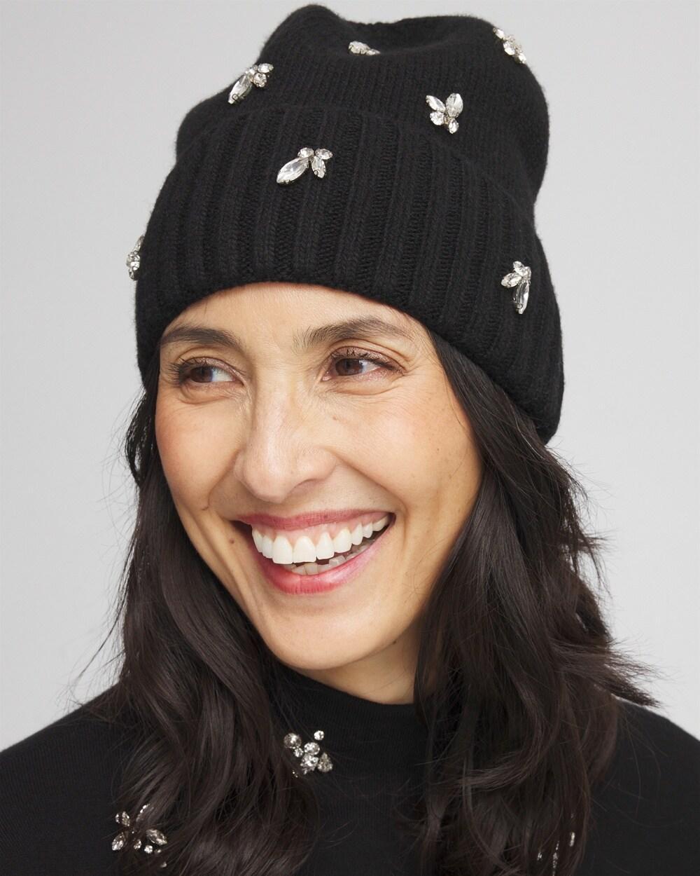 Embellished Cashmere Blend Hat Product Image