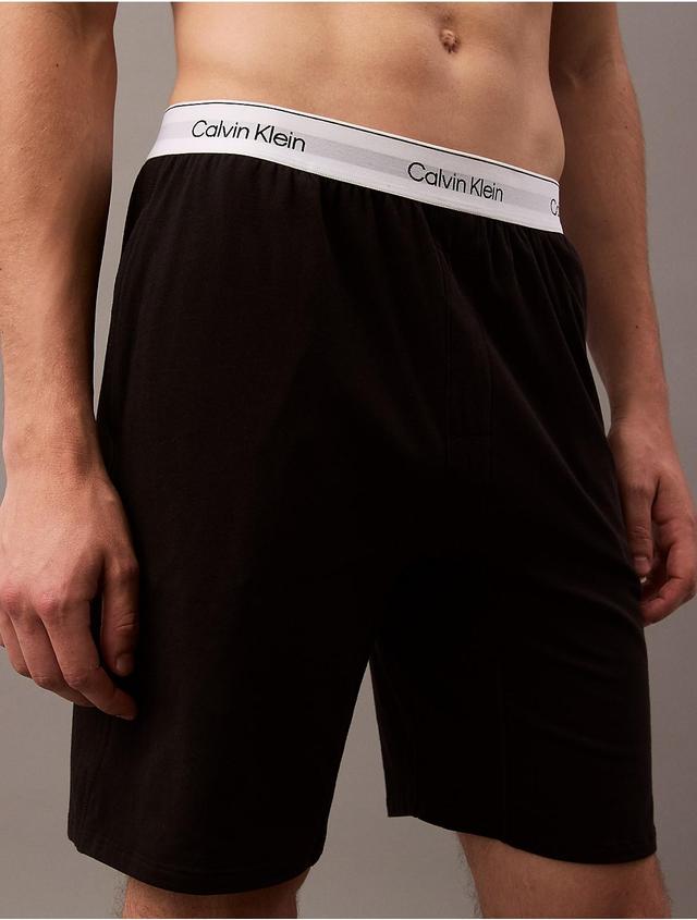 Calvin Klein Mens Modern Cotton Lounge Sleep Shorts - Black - XL Product Image