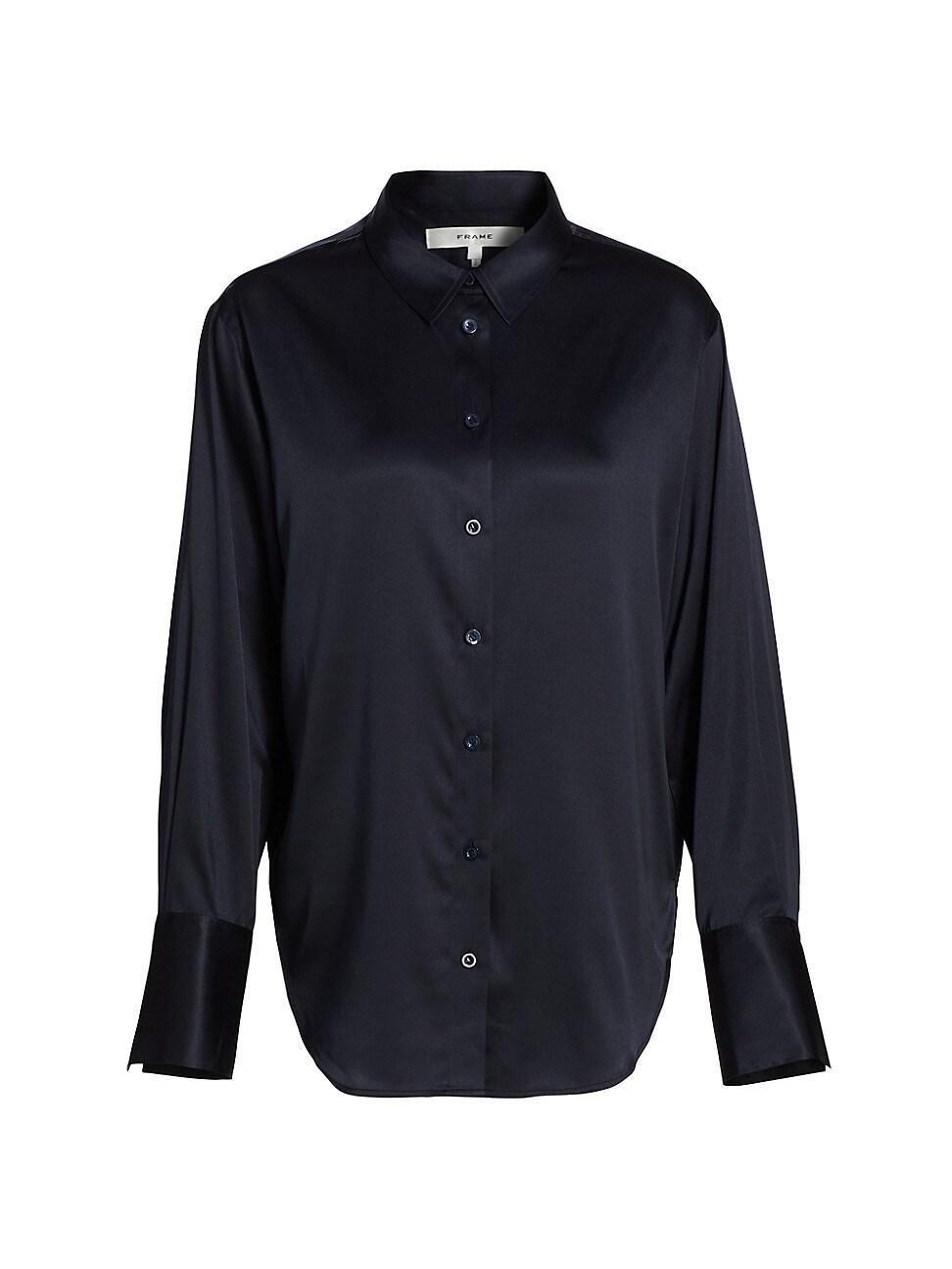 Womens The Standard Silk Button-Up Shirt Product Image