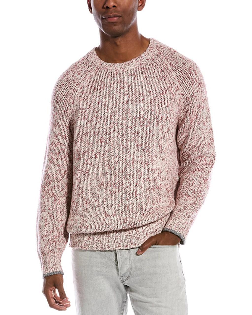 Virgin Wool-cashmere-silk Sweater In Pink Product Image