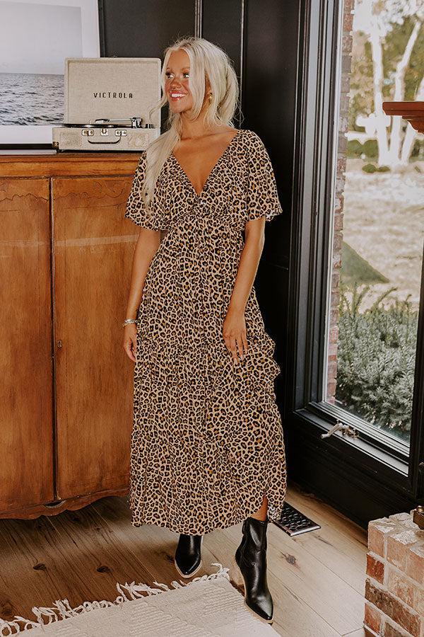 Fiercely In Love Leopard Maxi Dress Product Image