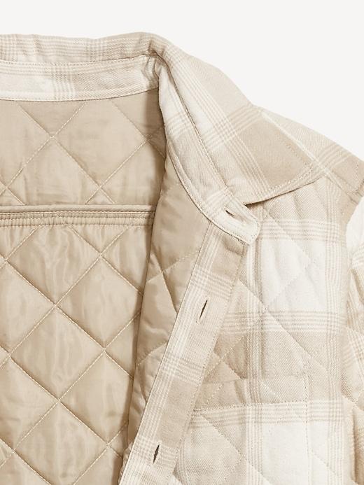 Quilted Button-Down Shacket Product Image