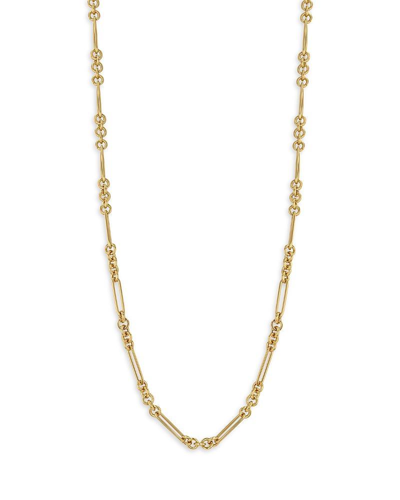 Womens Heavy Metal Medium 14K Yellow Gold Mixed Chain Necklace - Gold - Gold - Size Medium Product Image