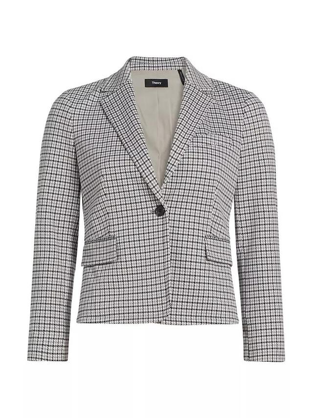 Houndstooth Micro Blazer Product Image