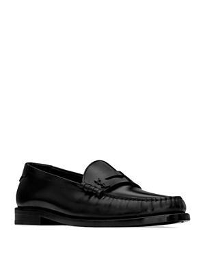 Saint Laurent - Leather Loafers - Womens - Black Product Image