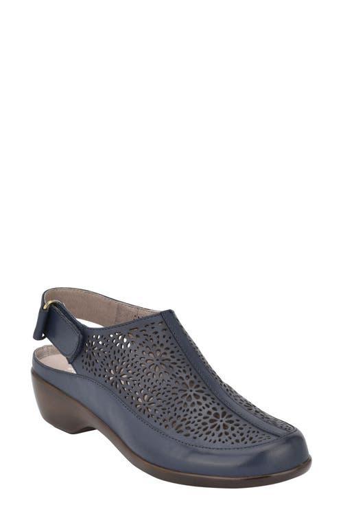 Easy Spirit Dawn Womens Perforated Leather Slingback Mules Product Image