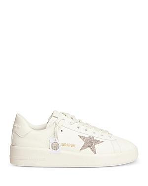 Golden Goose Womens Pure Star Lace Up Sneakers Product Image