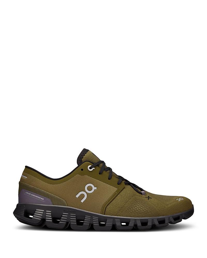 On Mens Cloud X - Running Shoes Grey/Brown Product Image