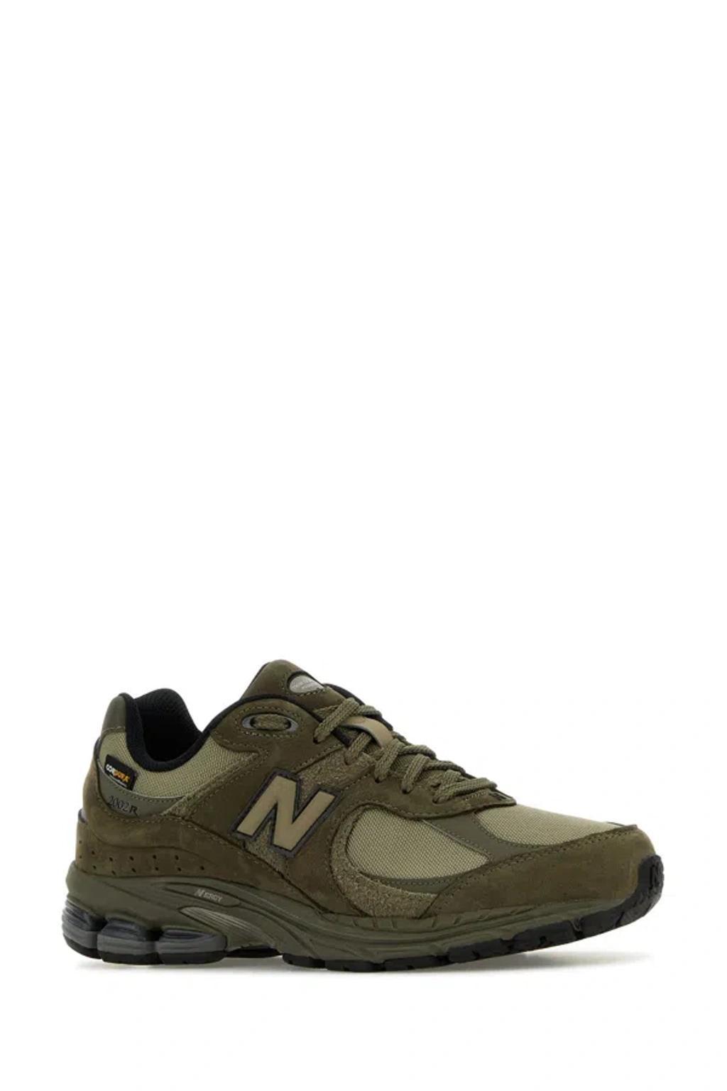 NEW BALANCE Army Green Suede And Mesh 2002r Sneakers In Brown Product Image