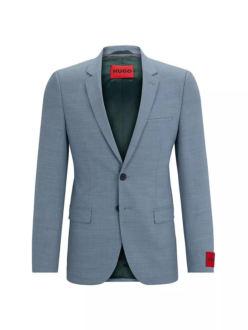 Extra Slim-Fit Jacket in Performance-Stretch Patterned Cloth Product Image