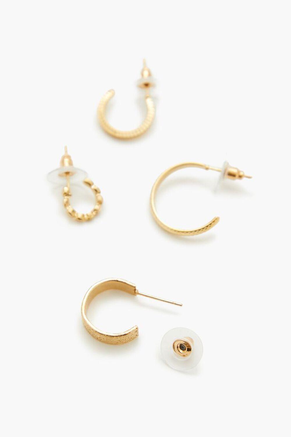 Etched Hoop Earring Set | Forever 21 Product Image