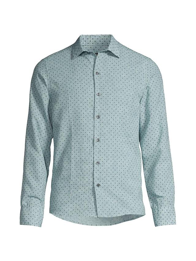 Mens Livingstone Floral Cotton Shirt Product Image