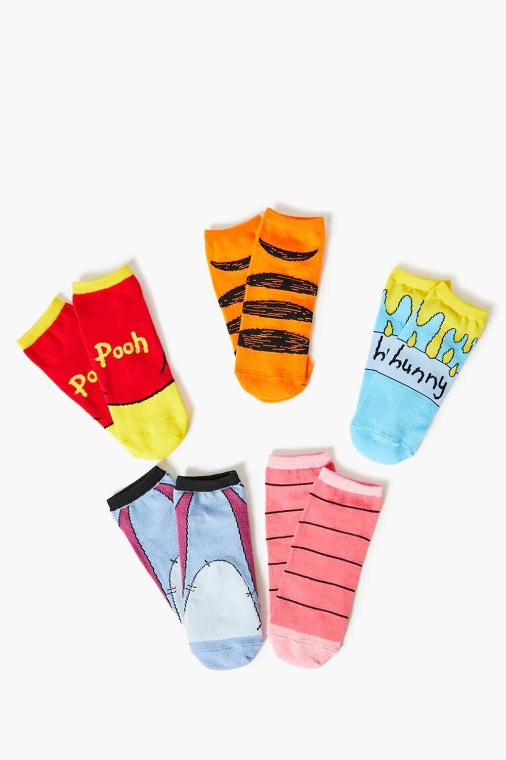 Winnie the Pooh Ankle Socks Set - 5 pack | Forever 21 Product Image