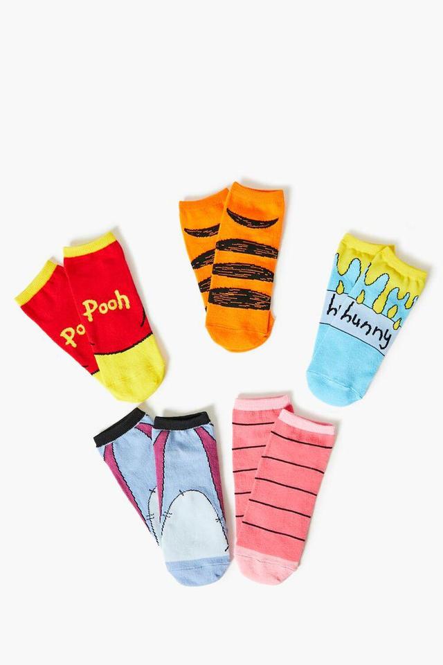 Winnie the Pooh Ankle Socks Set - 5 pack | Forever 21 Product Image