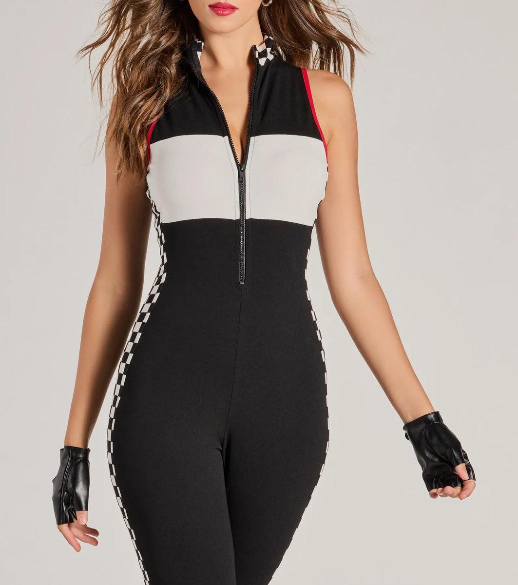 Nitro Speedster Sleeveless Checkered Jumpsuit Product Image