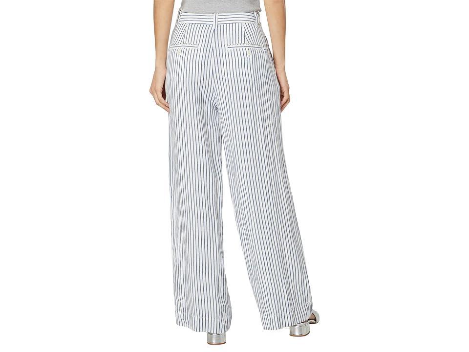 Madewell The Harlow Wide-Leg Pant in 100% Linen (Bluestone) Women's Dress Pants Product Image