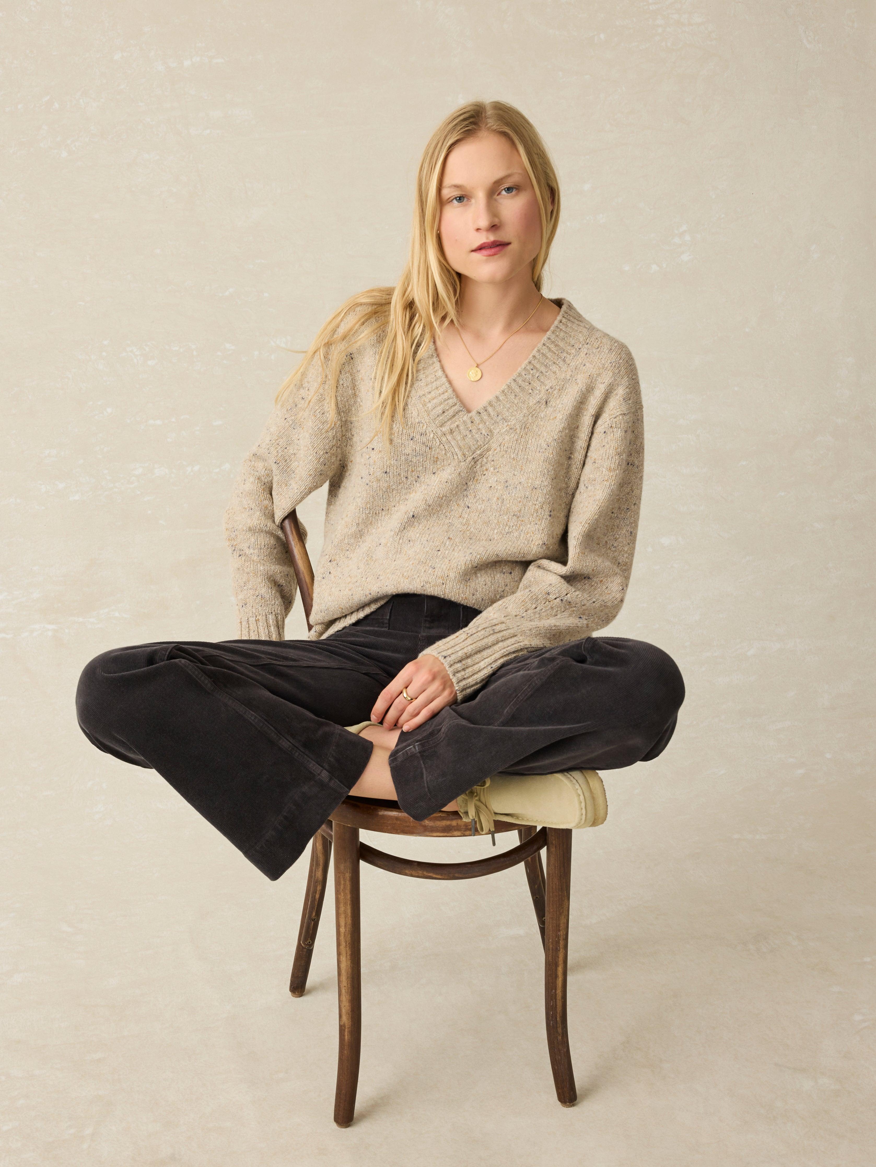 Driftwood Donegal Sweater - Oatcake Female Product Image