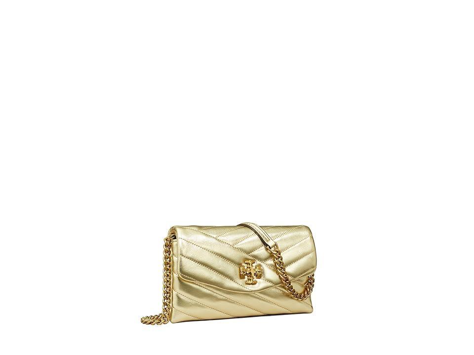 Tory Burch Kira Chevron Metallic Chain Wallet Wallet Handbags Product Image