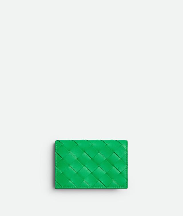 Men's Intrecciato Business Card Case in Parakeet Product Image