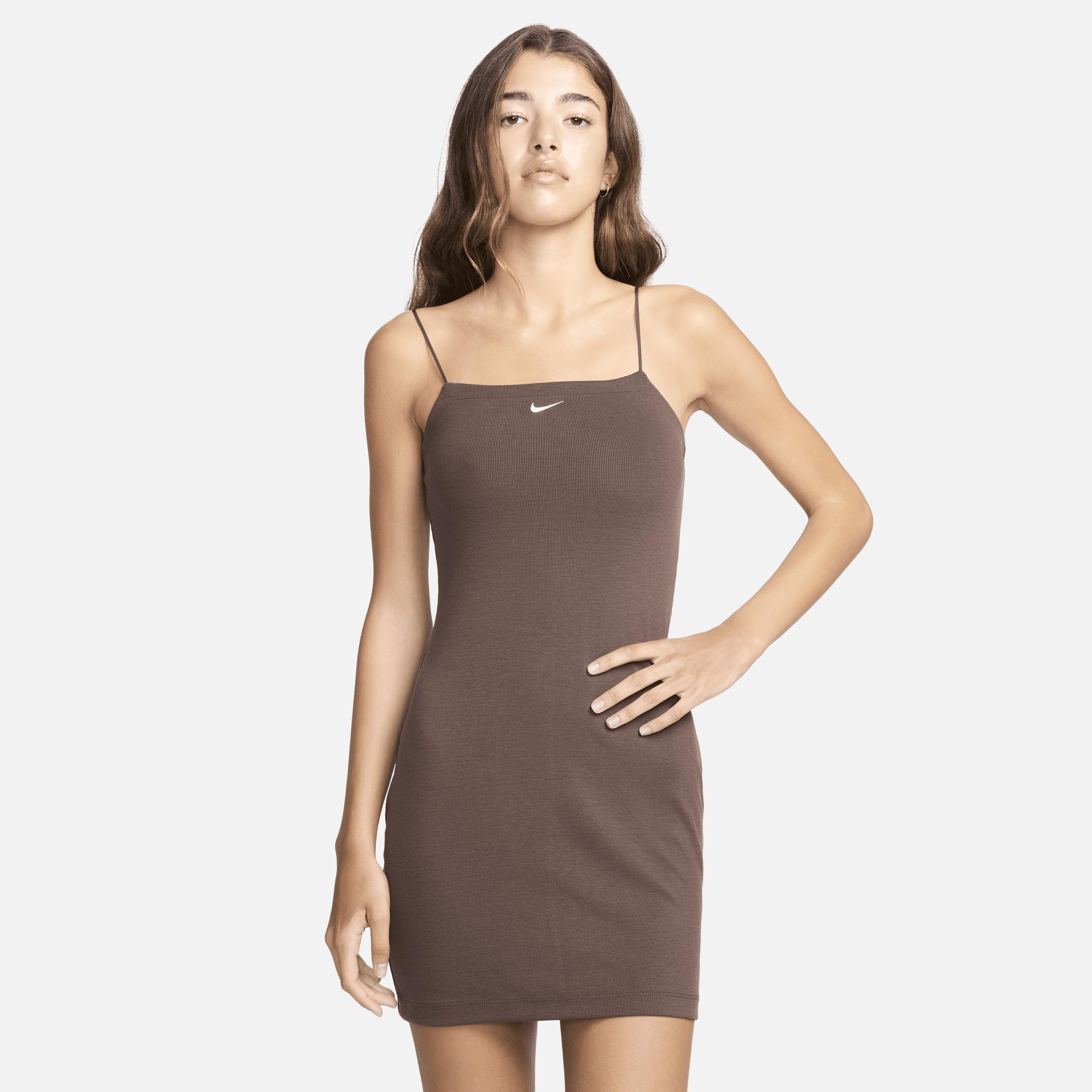 Nike Womens Nike Chill Knit BRIB CMI Dress - Womens Brown/Sail Product Image