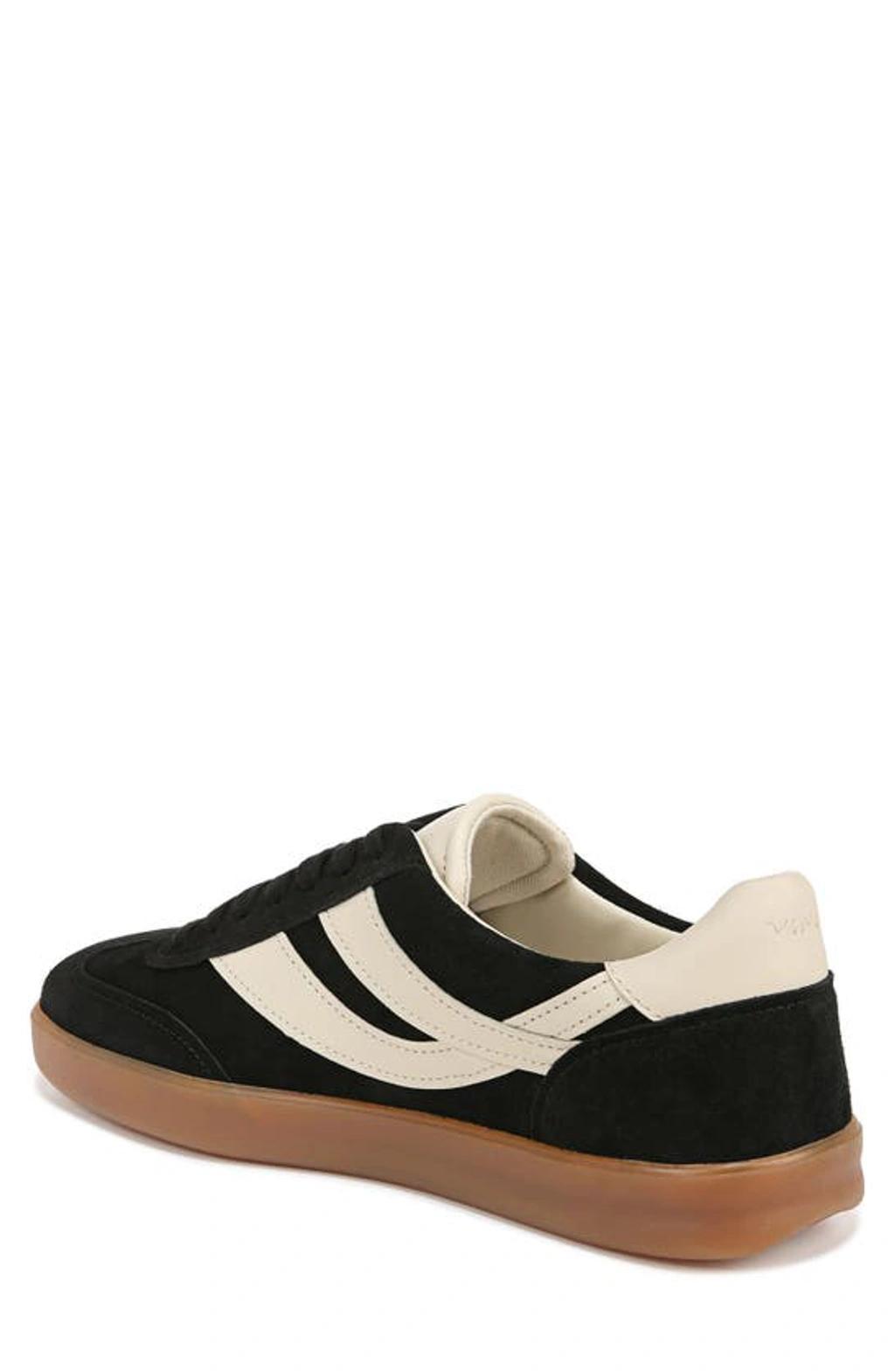 VINCE Men's Oasis-m Suede And Leather Low-top Sneakers In Black Product Image