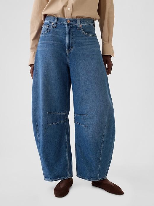 Mid Rise Horseshoe Jeans Product Image