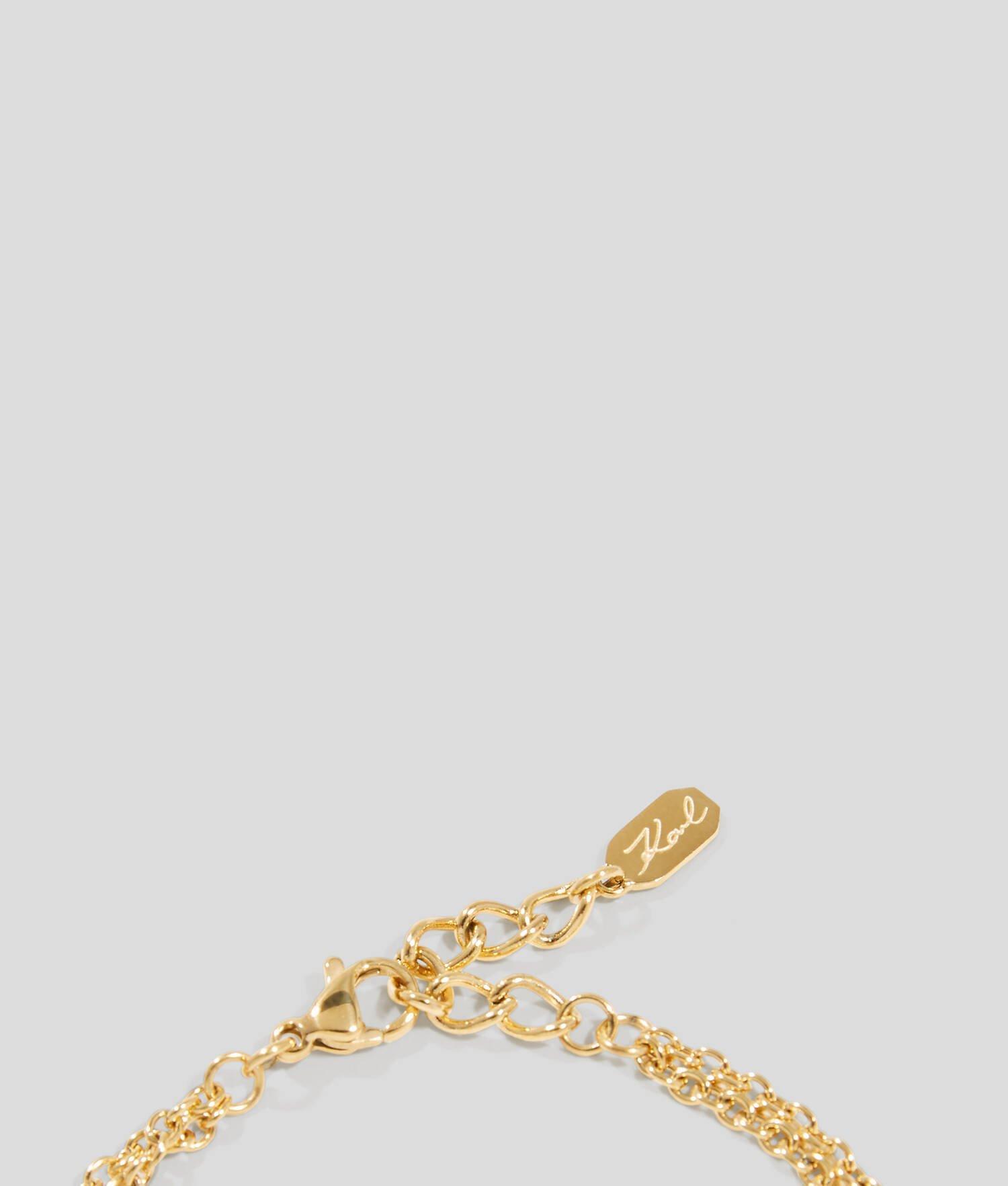 KARL SIGNATURE PAVÉ CHARM BRACELET Product Image