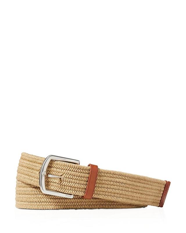 Polo Ralph Lauren 34mm Braided Fabric Stretch Belt Men's Belts Product Image