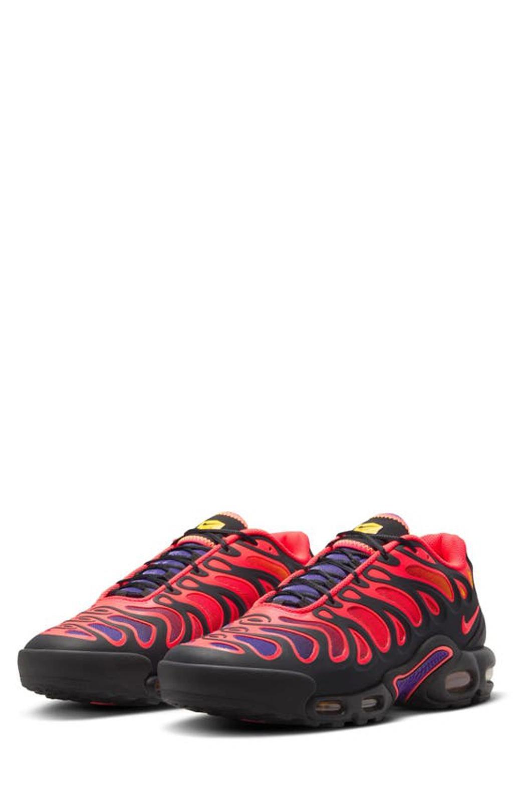 NIKE Air Max Plus Drift Sneaker In Black/bright Crimson/field Purple Product Image