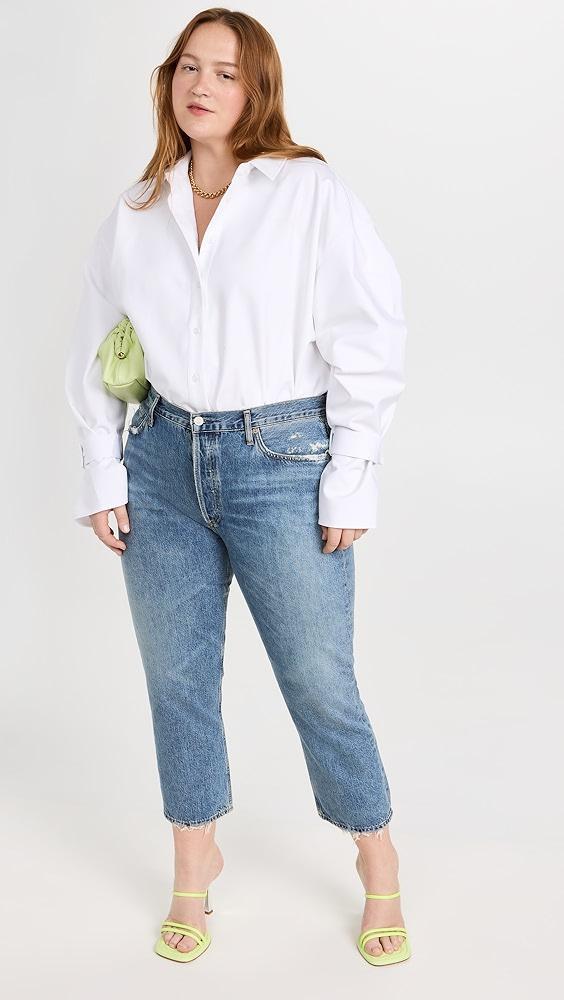 AGOLDE Riley High Rise Straight Crop Jeans | Shopbop Product Image