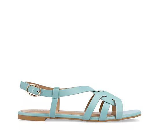 Journee Collection Alorra Womens Strappy Sandals Blue Product Image