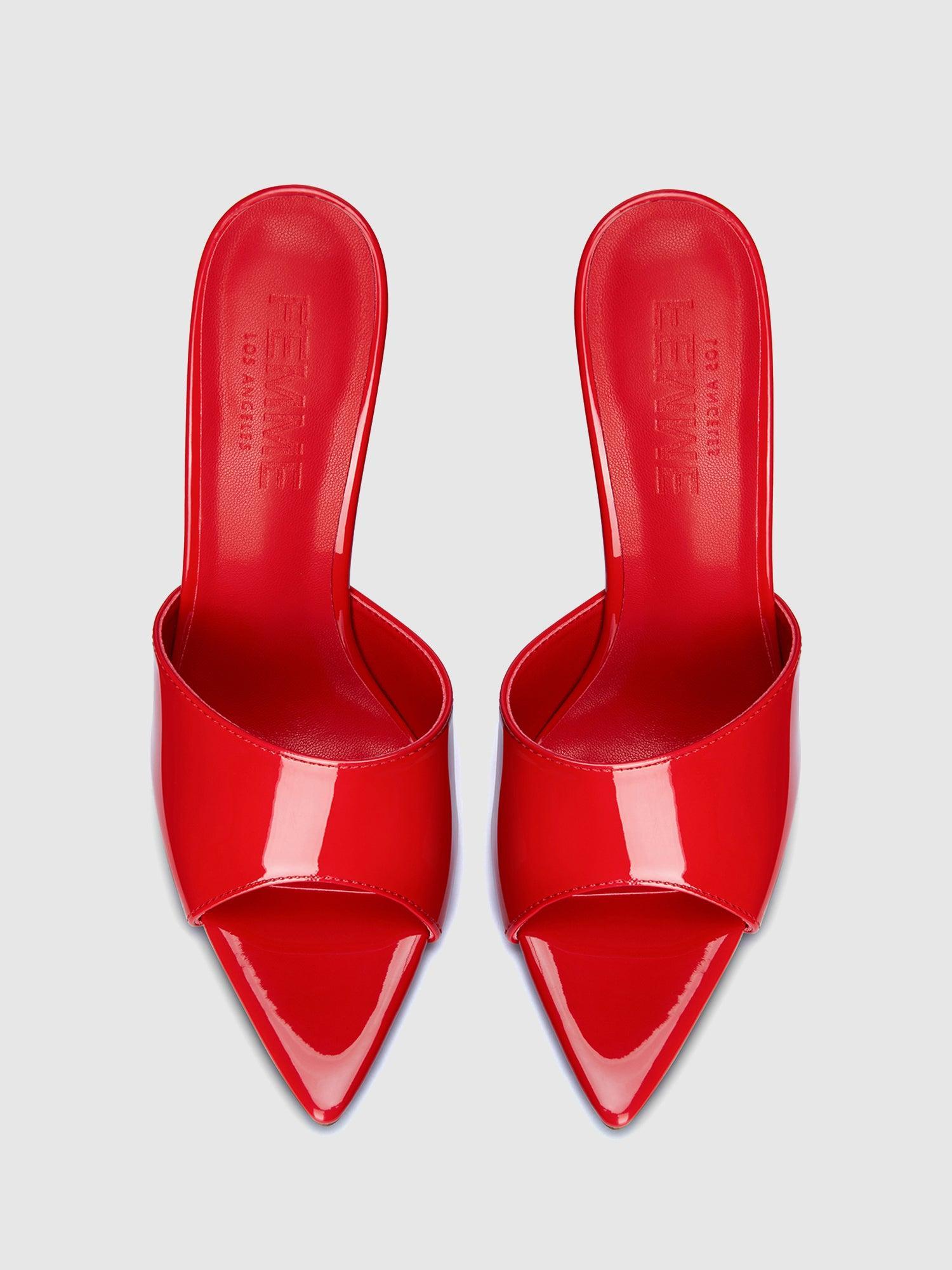 Gianni Patent Mule - Rouge Product Image