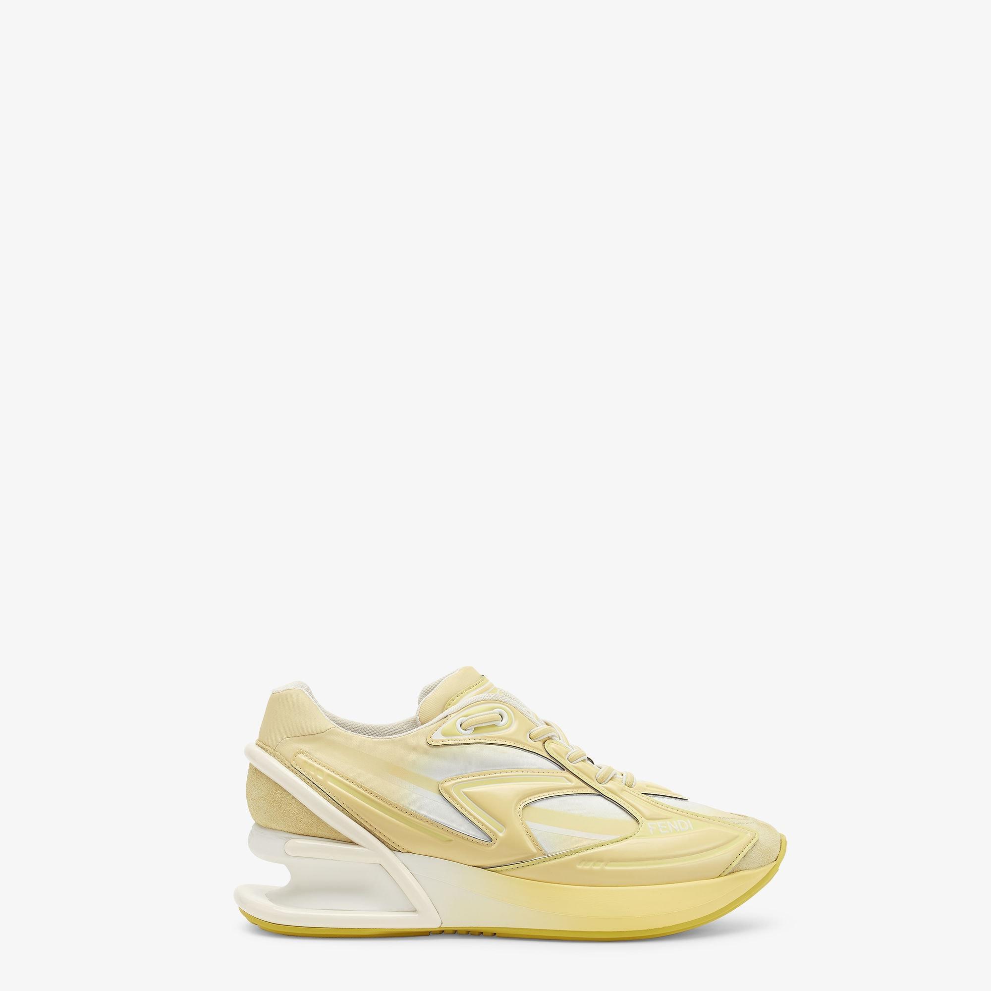 First 1Yellow nylon low tops Product Image