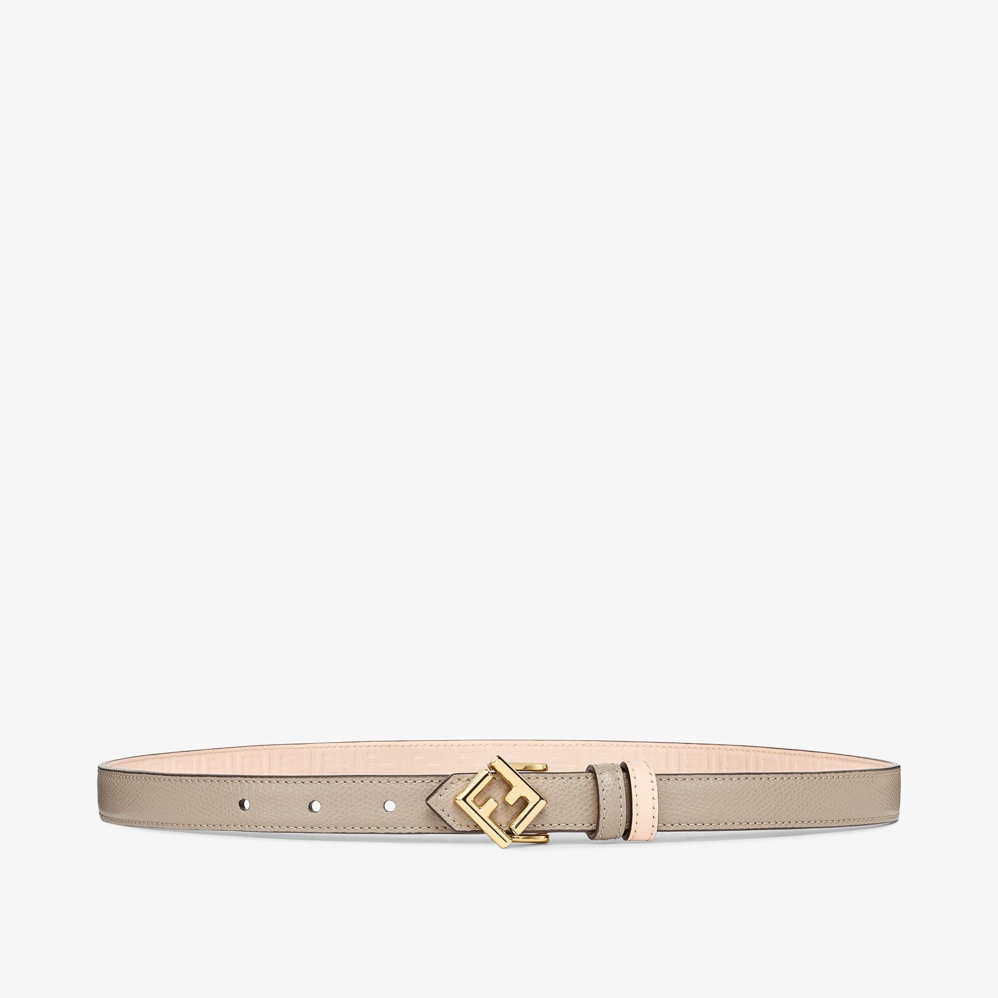 FF Diamonds BeltDove gray leather reversible belt Product Image