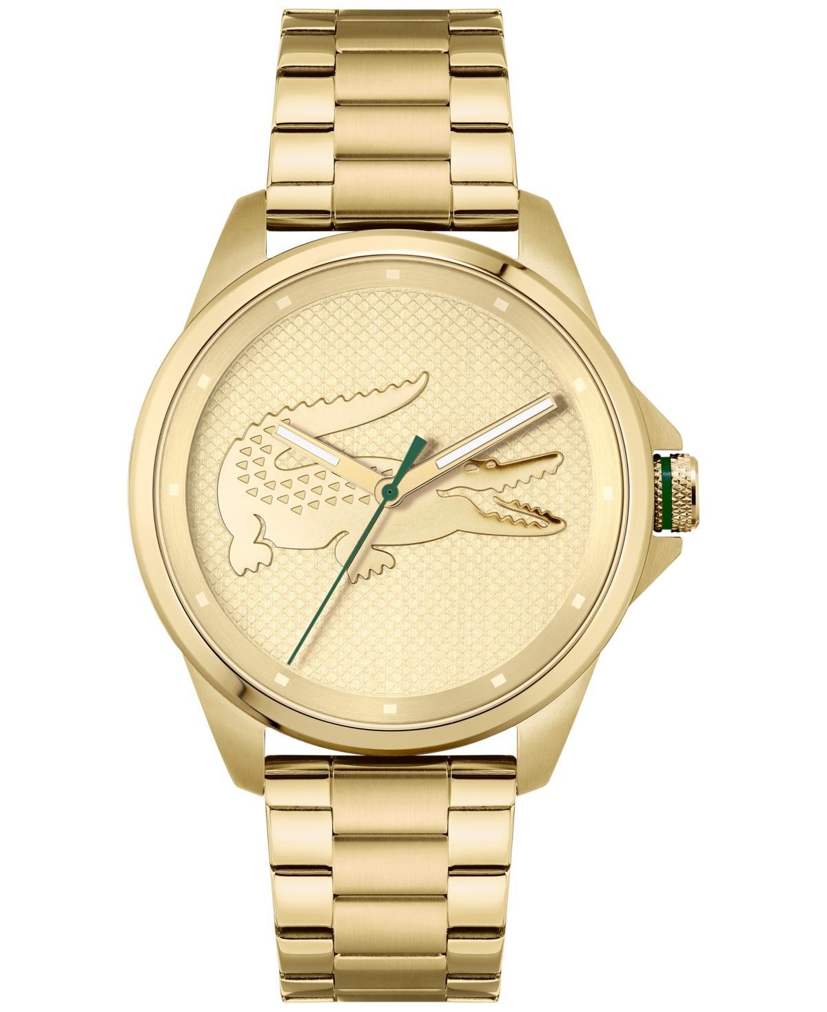 Lacoste Mens Croc Gold-Tone Bracelet Watch Product Image