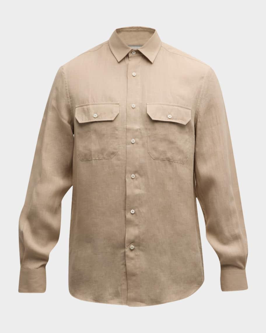 Men's Canapa Linen 2-Pocket Sport Shirt Product Image