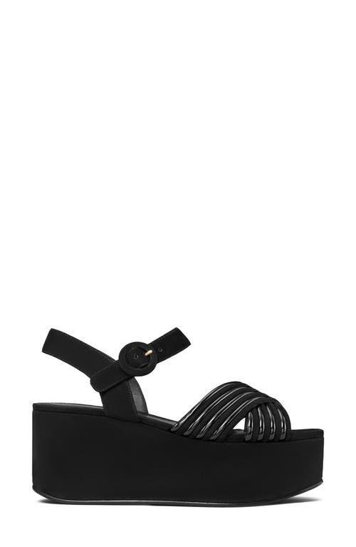 TORY BURCH Women's Bombe Strappy Platform Sandals In Perfect Black/perfect Black Product Image