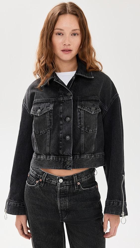 7 For All Mankind Oli Cropped Trucker Jacket | Shopbop Product Image