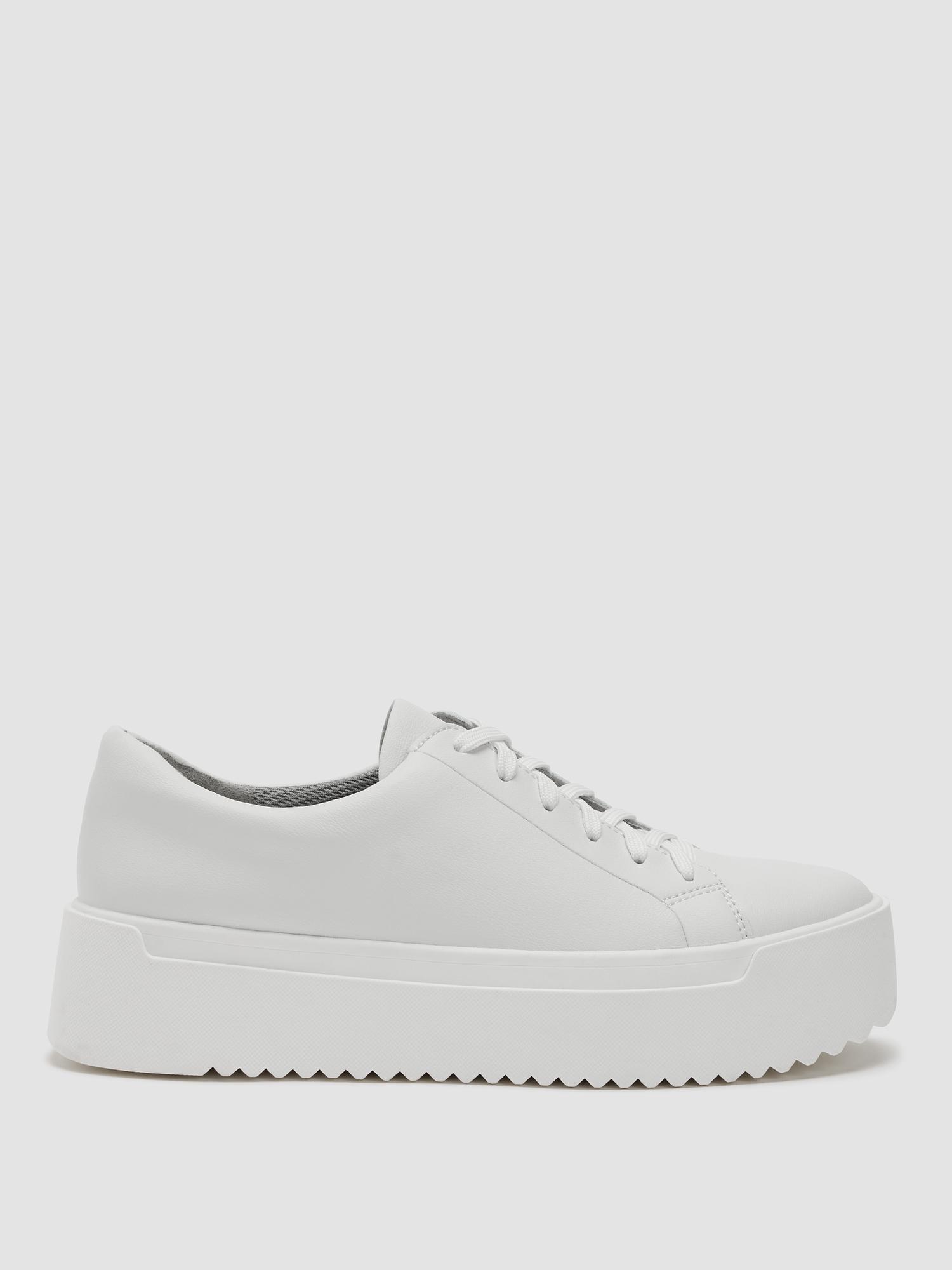 EILEEN FISHER Monde Leather Platform Sneakerfemale Product Image