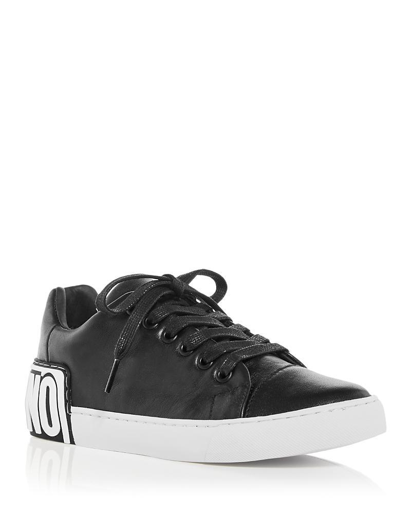 Moschino Womens Leather Sneakers Product Image