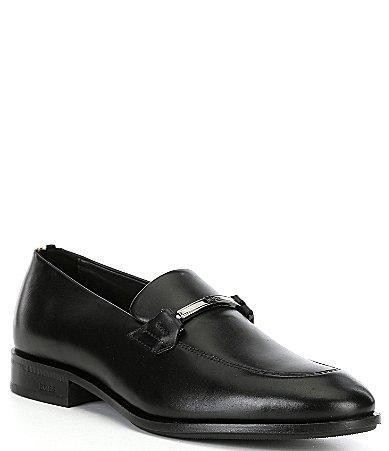 Hugo Boss Mens Colby Bit Leather Loafers Product Image