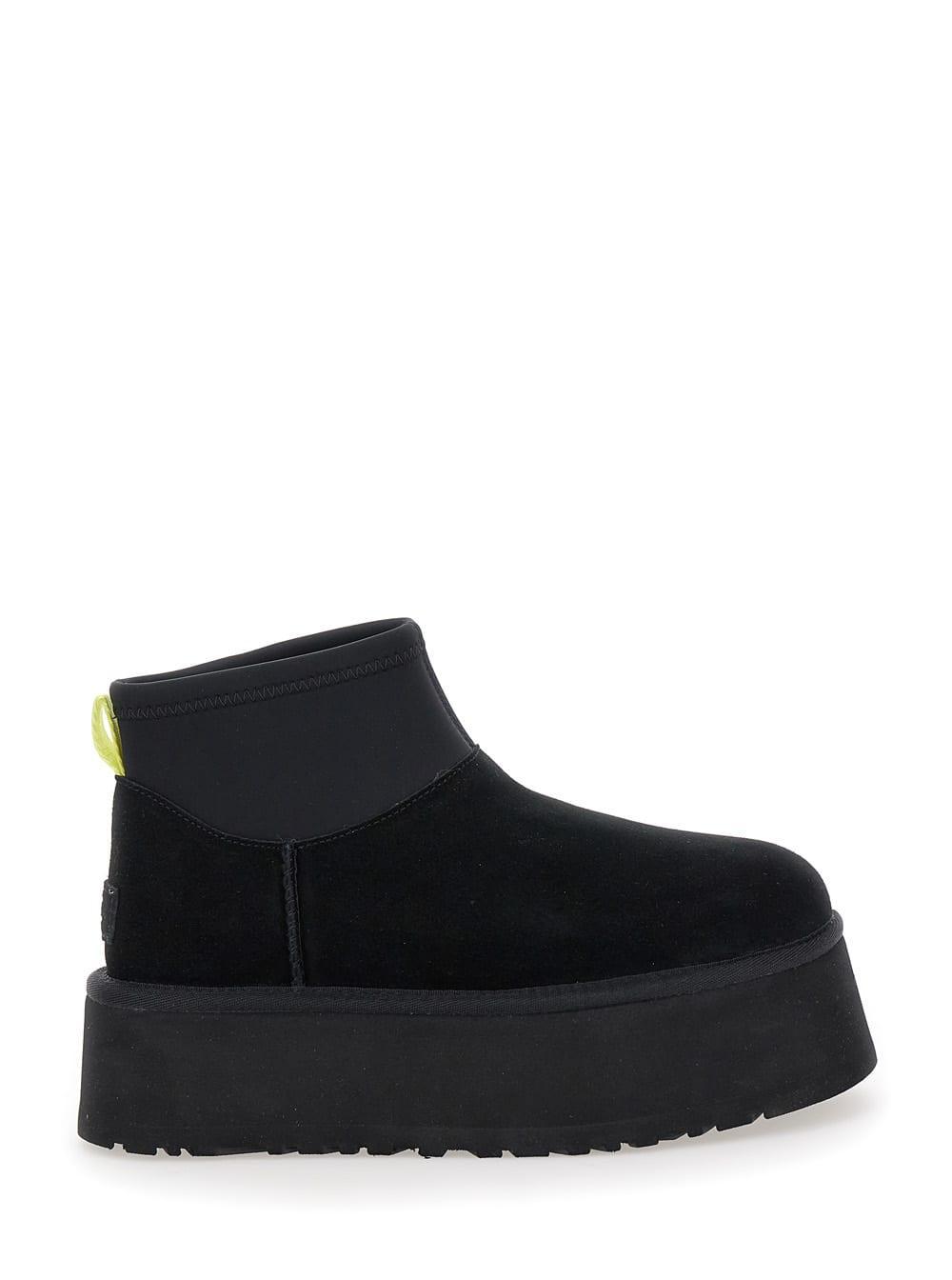 Classic Ultra Mini Black Boot With Platform Product Image