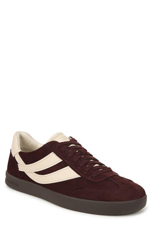 VINCE Men's Oasis Mixed Leather Low-top Sneakers In Bordeaux Product Image