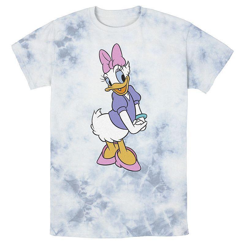 Disneys Daisy Duck Mens Traditional Pose Wash Tee Black Grey Product Image