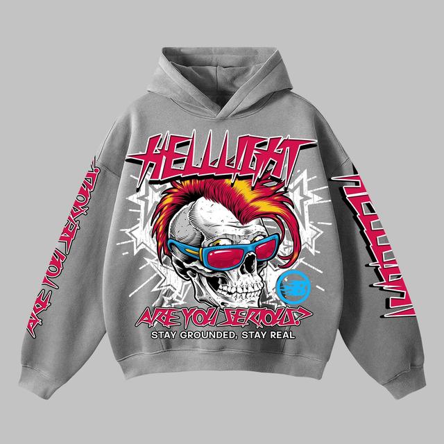 Hellstar Helllight Skull Graphics Pocket Hoodie Product Image